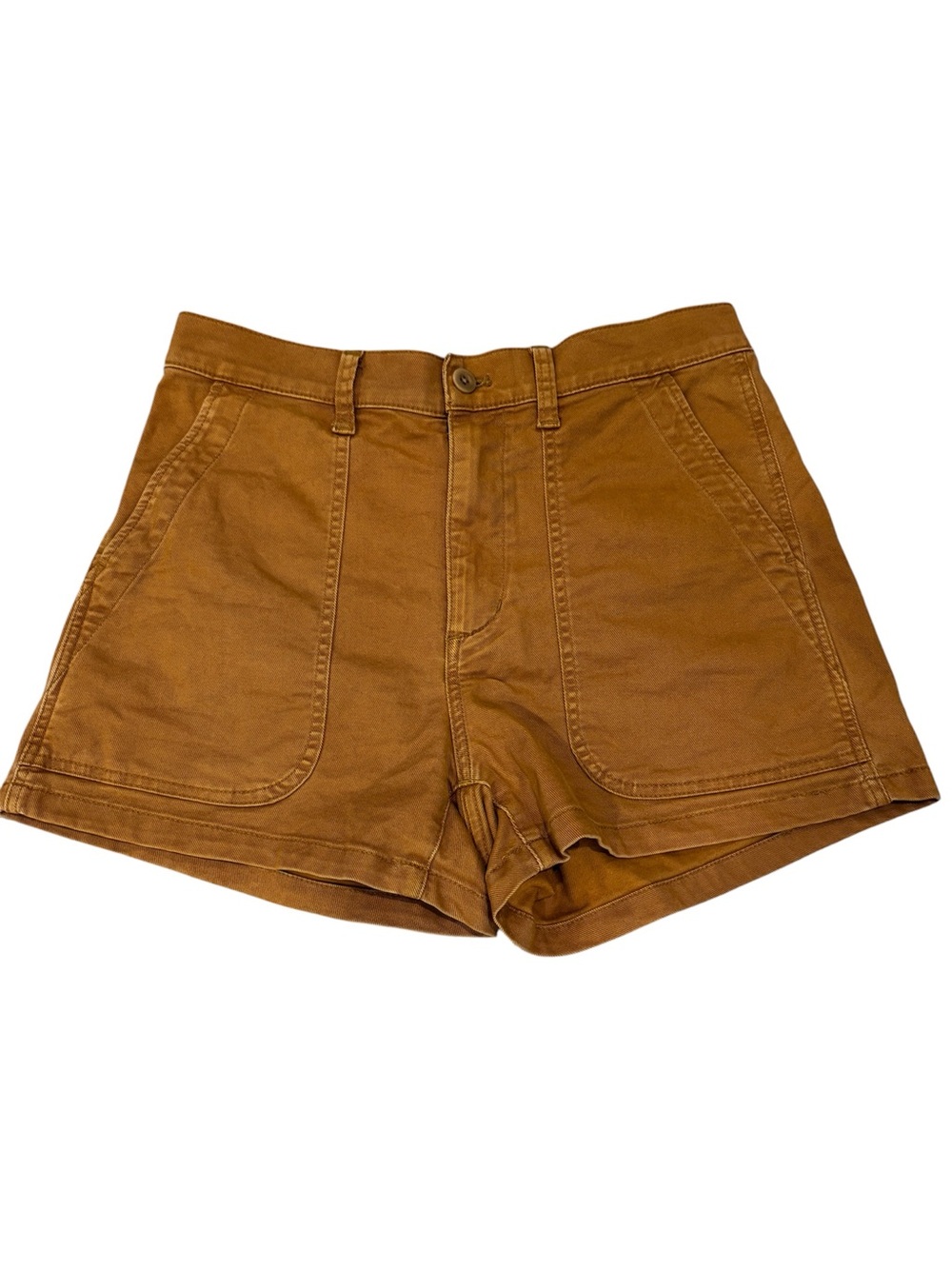 Madewell Women’s The Perfect Vintage Fatigue Shorts Size 28 Toffee Cotton - Picture 4 of 10